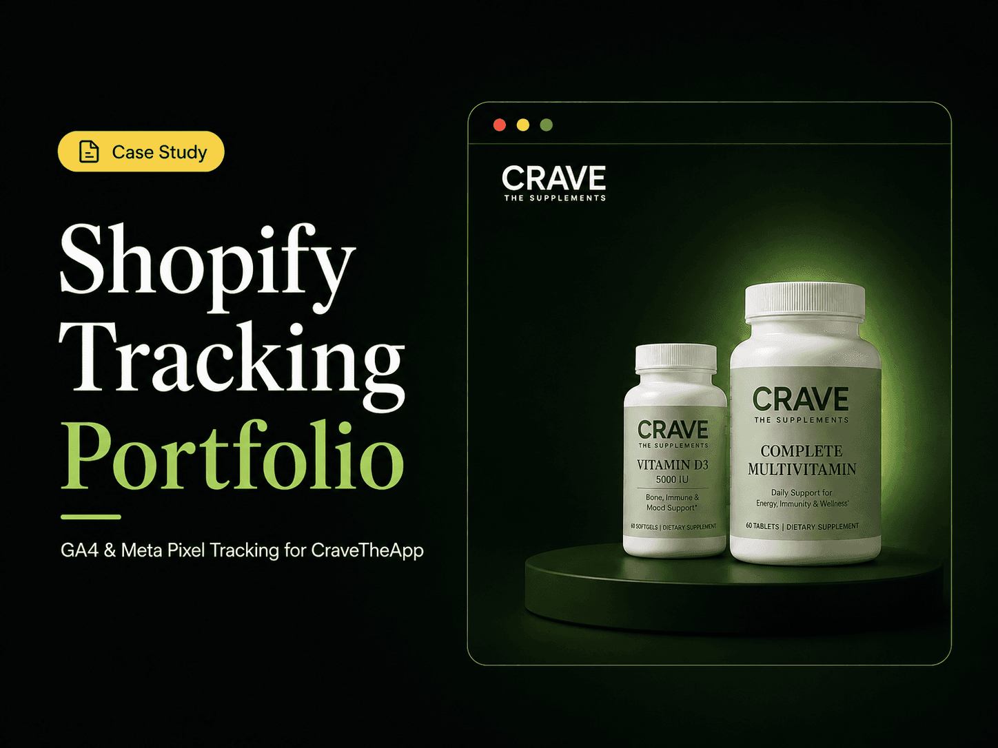 Crave Shopify Store — GA4 & Meta Pixel